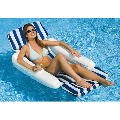 luxury floating pool loungers